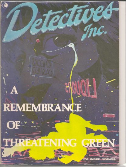 DETECTIVES INC. REMEMBRANCE OF THREATENING GREEN # 1, 4.5 VG +