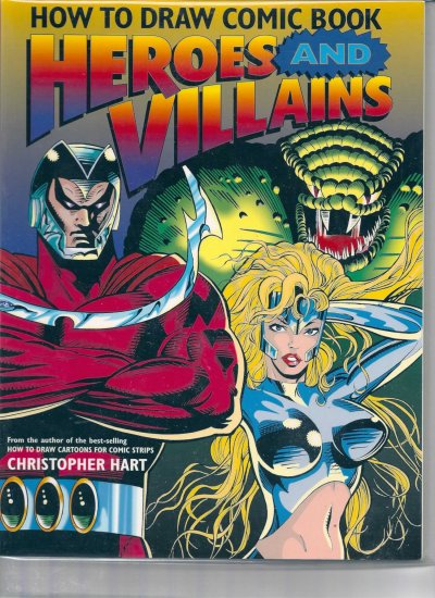HOW TO DRAW COMIC BOOK HEROES AND VILLIANS # 1, 7.5 VF -