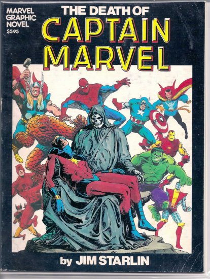 MARVEL GRAPHIC NOVEL DEATH OF CAPTAIN MARVEL # 1, 4.5 VG +