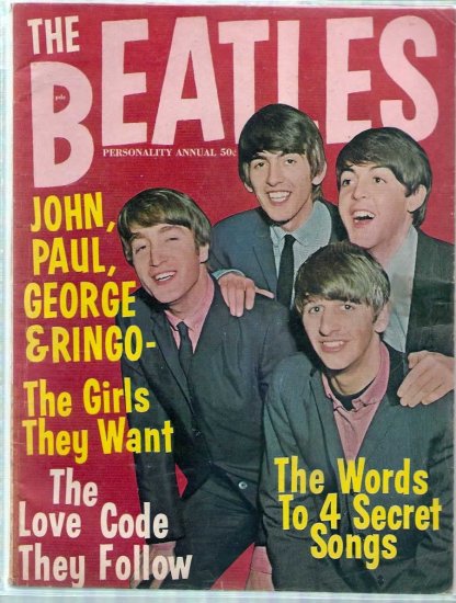 BEATLES PERSONALITY ANNUAL # 1, 4.0 VG