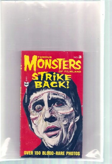 FAMOUS MONSTERS OF FILMLAND STRIKE BACK # 3, 5.0 VG/FN