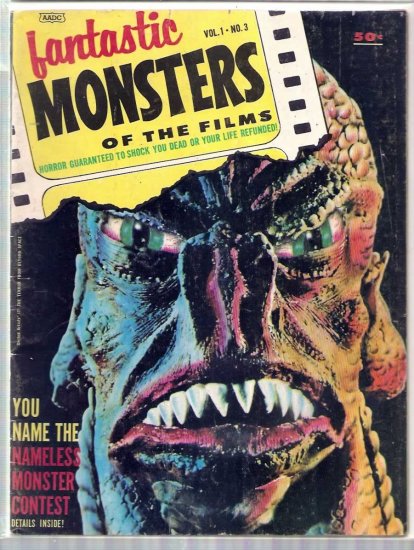 FANTASTIC MONSTERS OF THE FILMS # 3, 4.0 VG