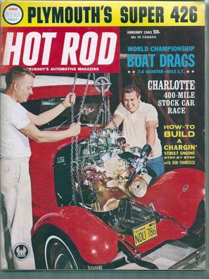 HOT ROD 1963 LOT # 1, 4.5 VG +