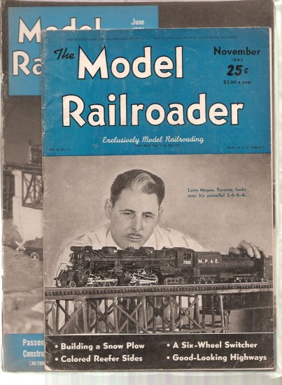MODEL RAILROADER MAGAZINE LOT OF 7 # 1, 3.0 GD/VG