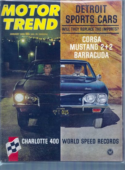MOTOR TREND 1965 LOT # 1, 4.5 VG +