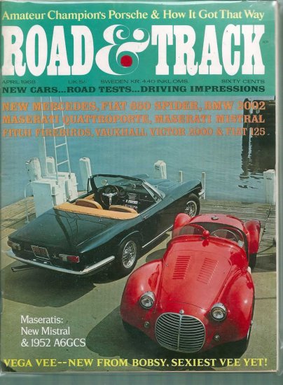 ROAD AND TRACK 1968 LOT # 1, 4.5 VG +