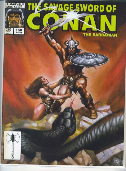 Savage Sword Of Conan # 158, 7.5 VF -