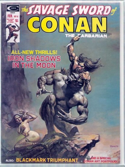 SAVAGE SWORD OF CONAN THE BARBARIAN # 4, 8.0 VF