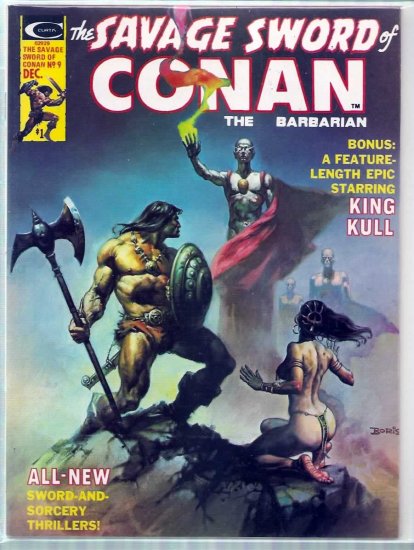 SAVAGE SWORD OF CONAN THE BARBARIAN # 9, 8.5 VF +