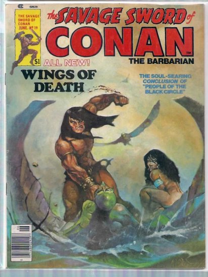 SAVAGE SWORD OF CONAN THE BARBARIAN # 19, 4.5 VG +
