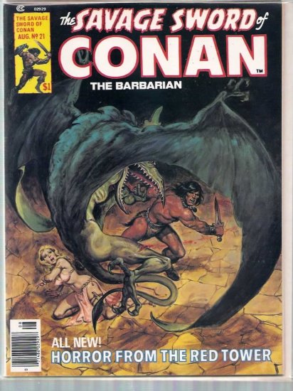 SAVAGE SWORD OF CONAN THE BARBARIAN # 21, 6.5 FN +