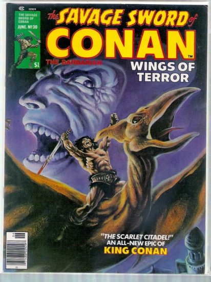 SAVAGE SWORD OF CONAN THE BARBARIAN # 30, 6.5 FN +