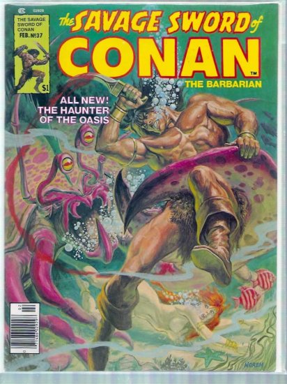 SAVAGE SWORD OF CONAN THE BARBARIAN # 37, 6.0 FN