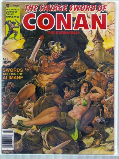 SAVAGE SWORD OF CONAN THE BARBARIAN # 50, 5.5 FN -