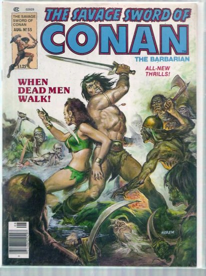 SAVAGE SWORD OF CONAN THE BARBARIAN # 55, 6.0 FN