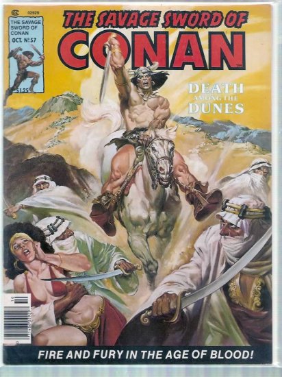 SAVAGE SWORD OF CONAN THE BARBARIAN # 57, 6.0 FN