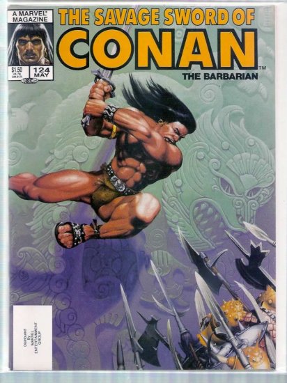 SAVAGE SWORD OF CONAN THE BARBARIAN # 124, 8.0 VF