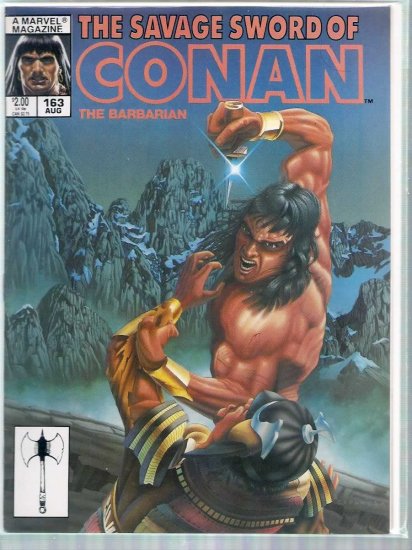 SAVAGE SWORD OF CONAN THE BARBARIAN # 163, 6.5 FN +