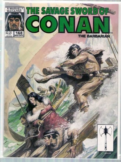 SAVAGE SWORD OF CONAN THE BARBARIAN # 168, 6.0 FN