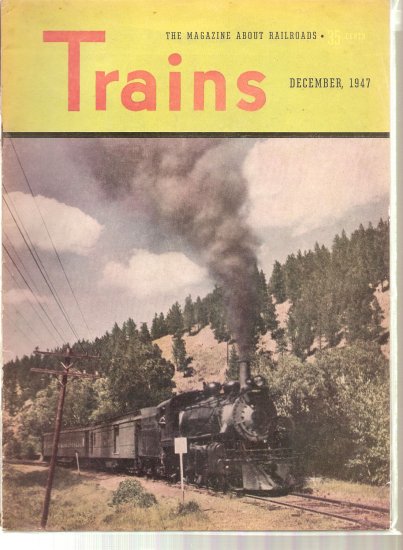 TRAINS MAGAZINE LOT OF 4 # 1, 4.0 VG