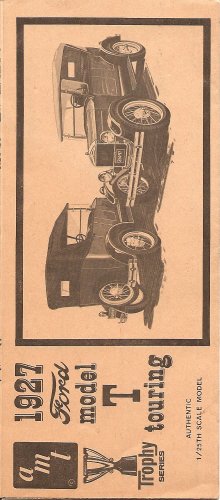Inst Sheet 1927 Ford Model T Touring