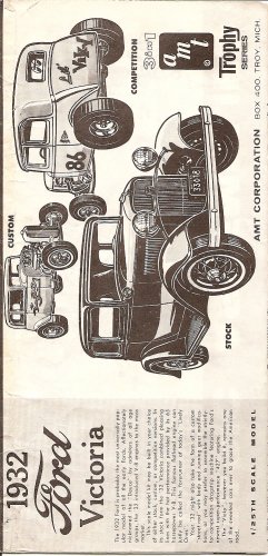 Inst Sheet 1932 Ford Victoria 3 in 1