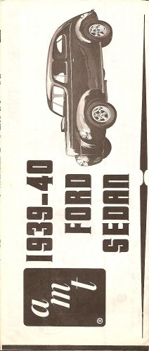 Inst Sheet 1939-40 Ford Sedan
