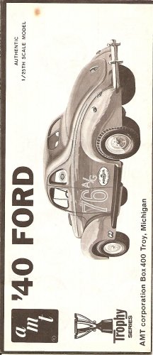 Inst Sheet 1940 Ford Trophy Series