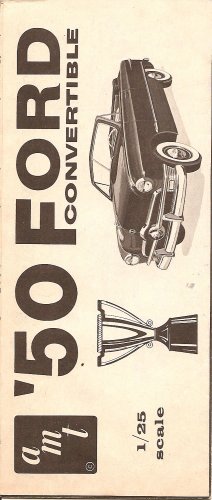 Inst Sheet 1950 Ford Convertible