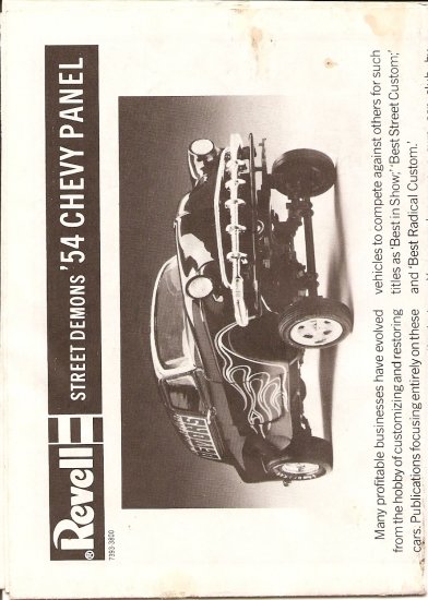 Inst Sheet 1954 Chevy Panel Street Demons