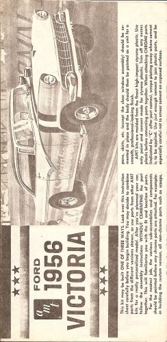 Inst Sheet 1956 Ford Victoria