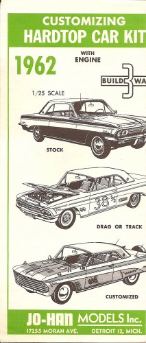 Inst Sheet 1962 Olds F 85 Build 3 Way Hardtop