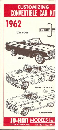 Inst Sheet 1962 Rambler American Conv