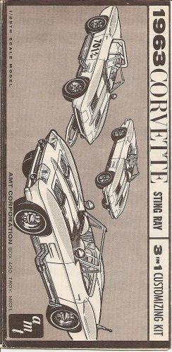 Inst Sheet 1963 Corvette Sting Ray 3 in 1
