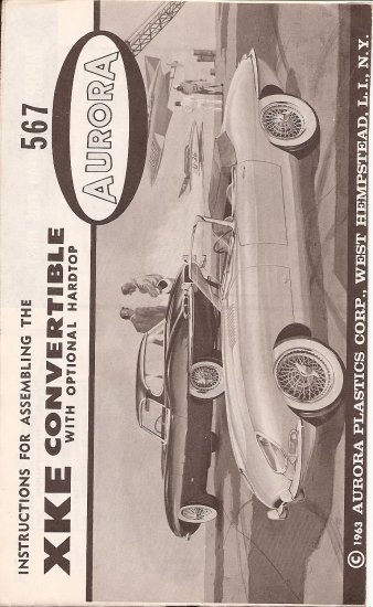 Inst Sheet 1963 XKE Conv