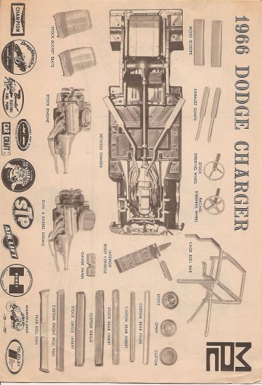 Inst Sheet 1966 Dodge Charger