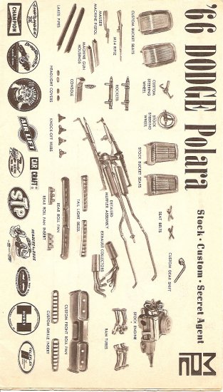Inst Sheet 1966 Dodge Polara