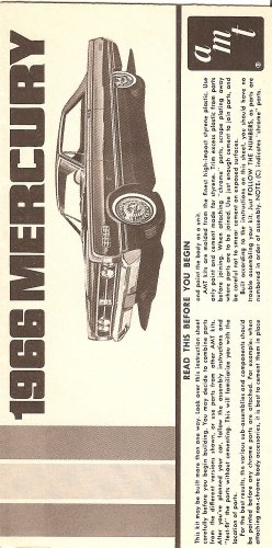 Inst Sheet 1966 Mercury