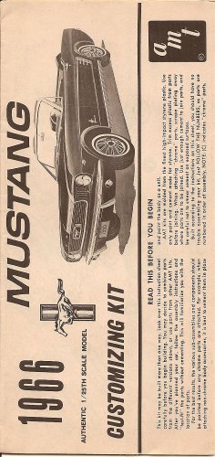 Inst Sheet 1966 Mustang Conv
