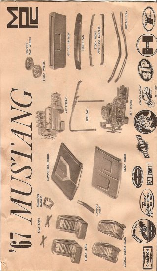 Inst Sheet 1967 Mustang