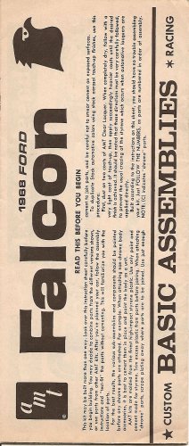 Inst Sheet 1968 Ford Falcon