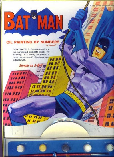 Batman Oil Painting By Numbers # 2196, 9.2 NM -