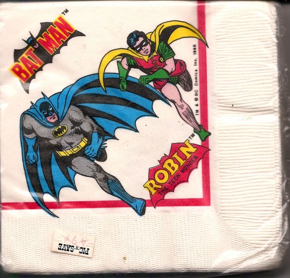 Batman Print Napkins # 1, 9.4 NM