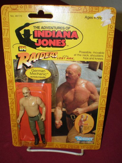 INDIANA JONES RAIDERS 1982 KENNER GERMAN MECHANIC # 46170, 7.0 FN/VF