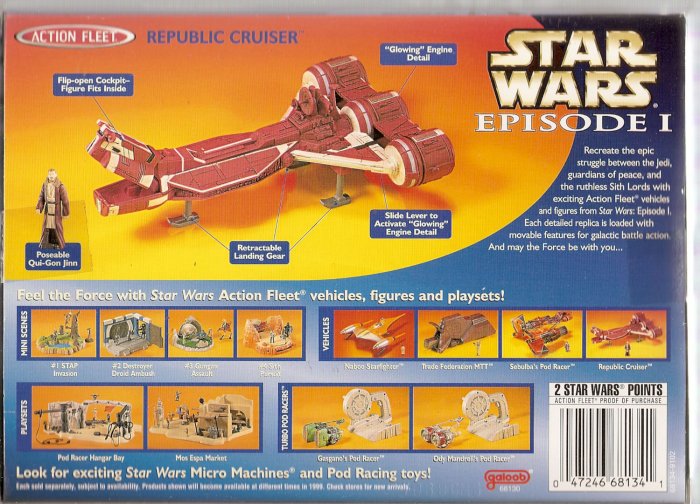 STAR WARS REPUBLIC CRUISER # 68130, 8.0 VF