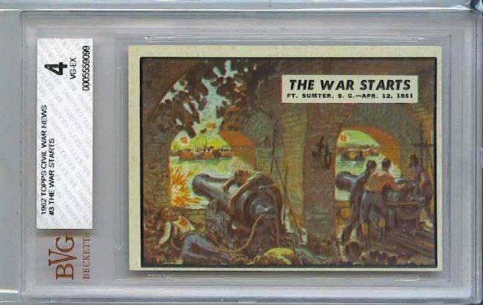BVG GRADED 1962 CIVIL WAR NEWS # 3, 4.0 VG