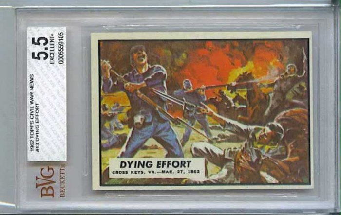 BVG GRADED 1962 CIVIL WAR NEWS # 13, 5.5 FN -