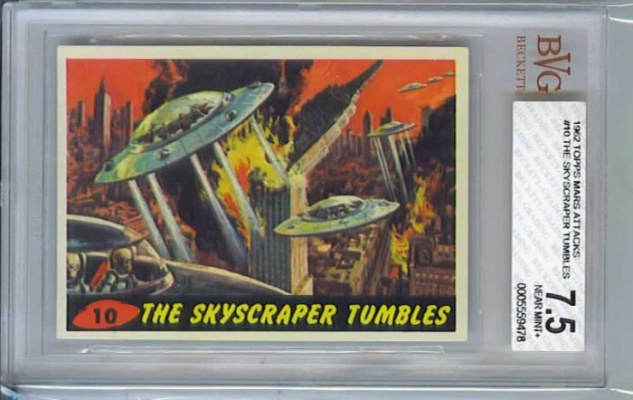 BVG GRADED 1962 MARS ATTACKS # 10, 7.5 VF -