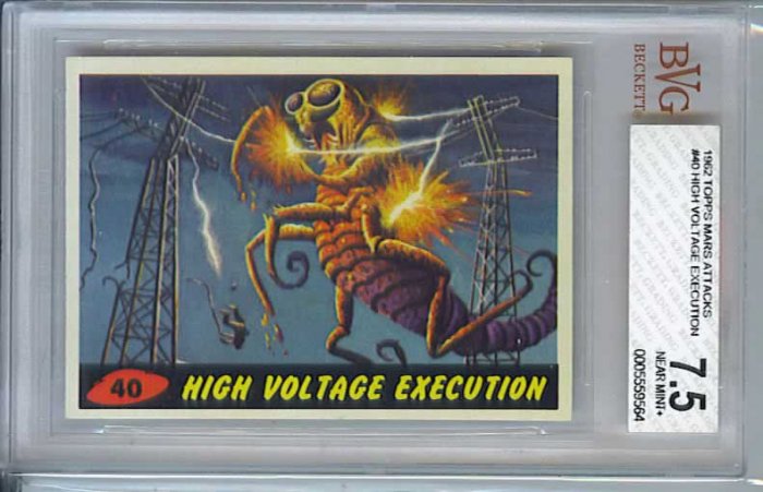BVG GRADED 1962 MARS ATTACKS # 40, 7.5 VF -