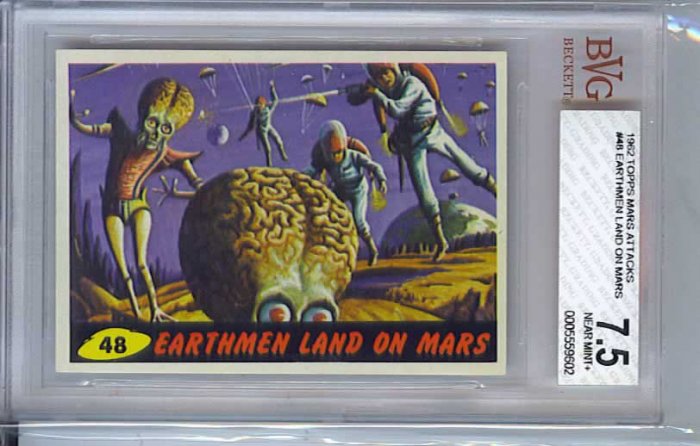 BVG GRADED 1962 MARS ATTACKS # 48, 7.5 VF -
